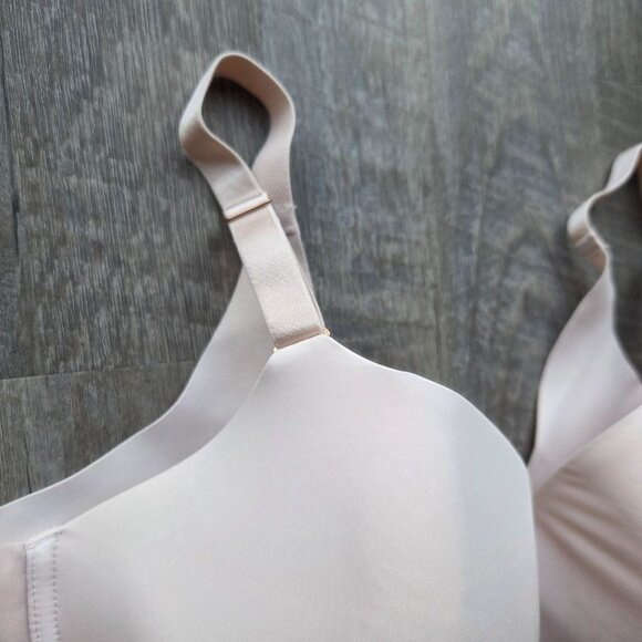 Soma Vanishing 360 Perfect Coverage Bra 38DD Beige Nylon/Spandex - Picture 2 of 4